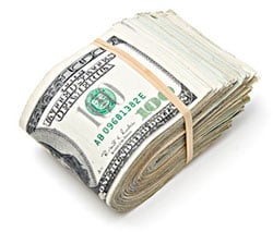 stack of money