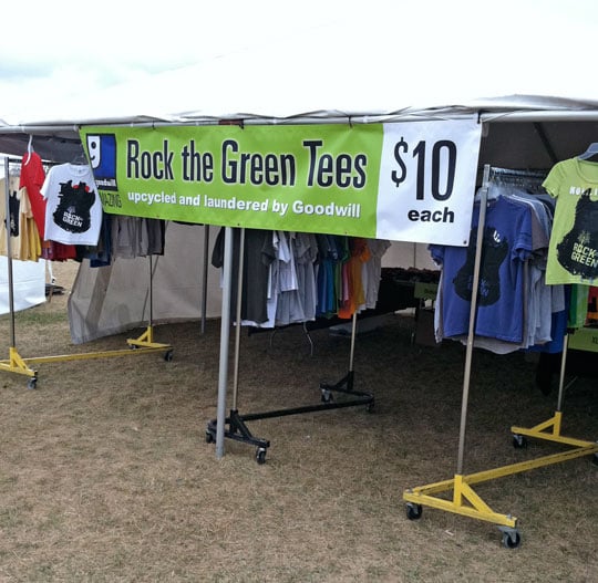 Goodwill Industries Rock the Green tent