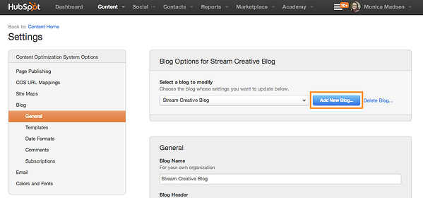 How to create a blog post in HubSpot's COS