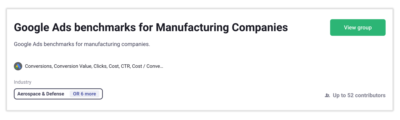 Manufacturing Marketing Industry Benchmarks 2023