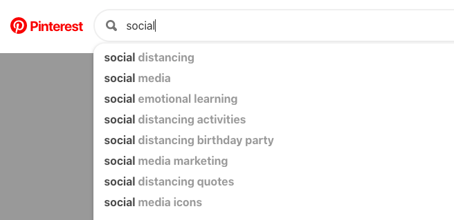 pinterest keywords