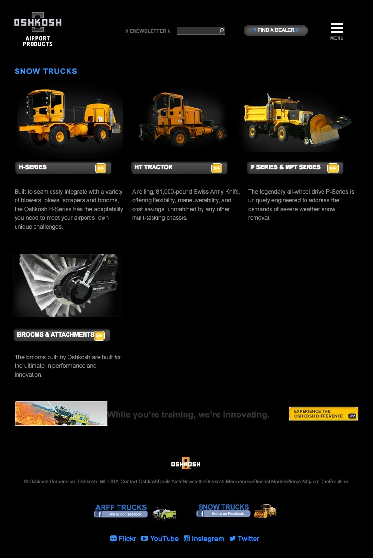 Oshkosh Airport Products Old Website