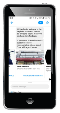sephora chatbot example