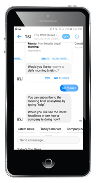 the wall street journal chatbot example