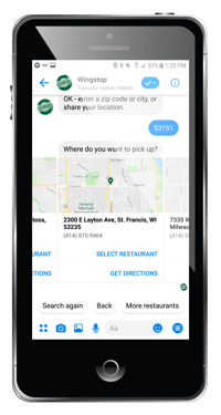 wingstop chatbot example