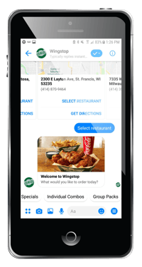 wingstop chatbot example