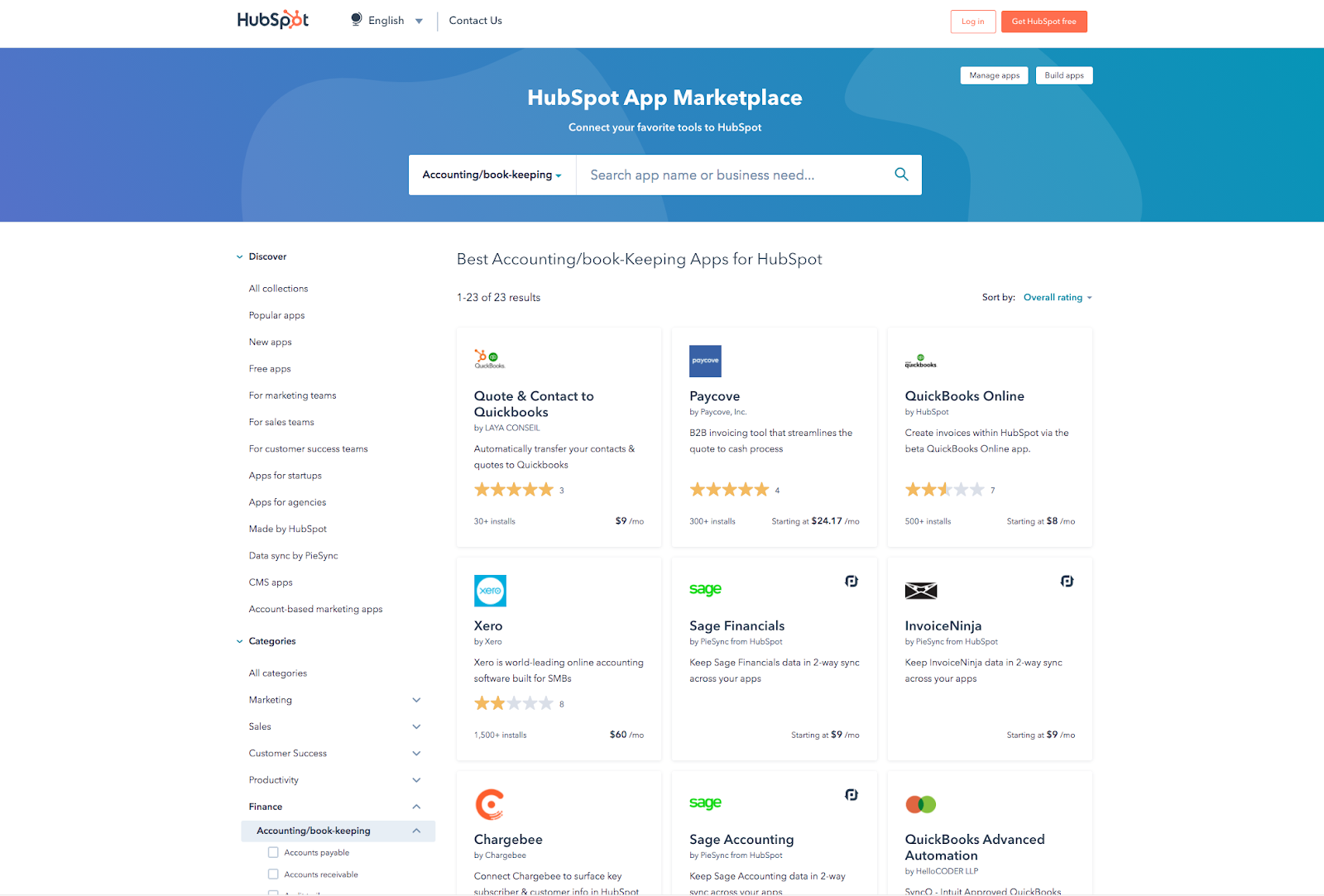 HubSpot Accounting Integrations