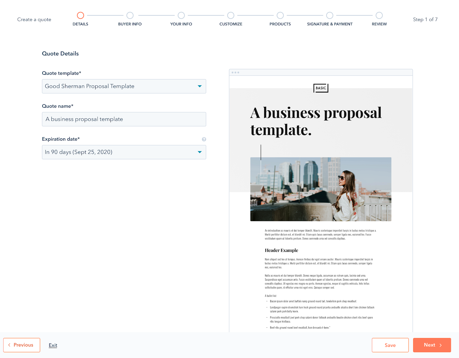 HubSpot CRM Proposals BETA