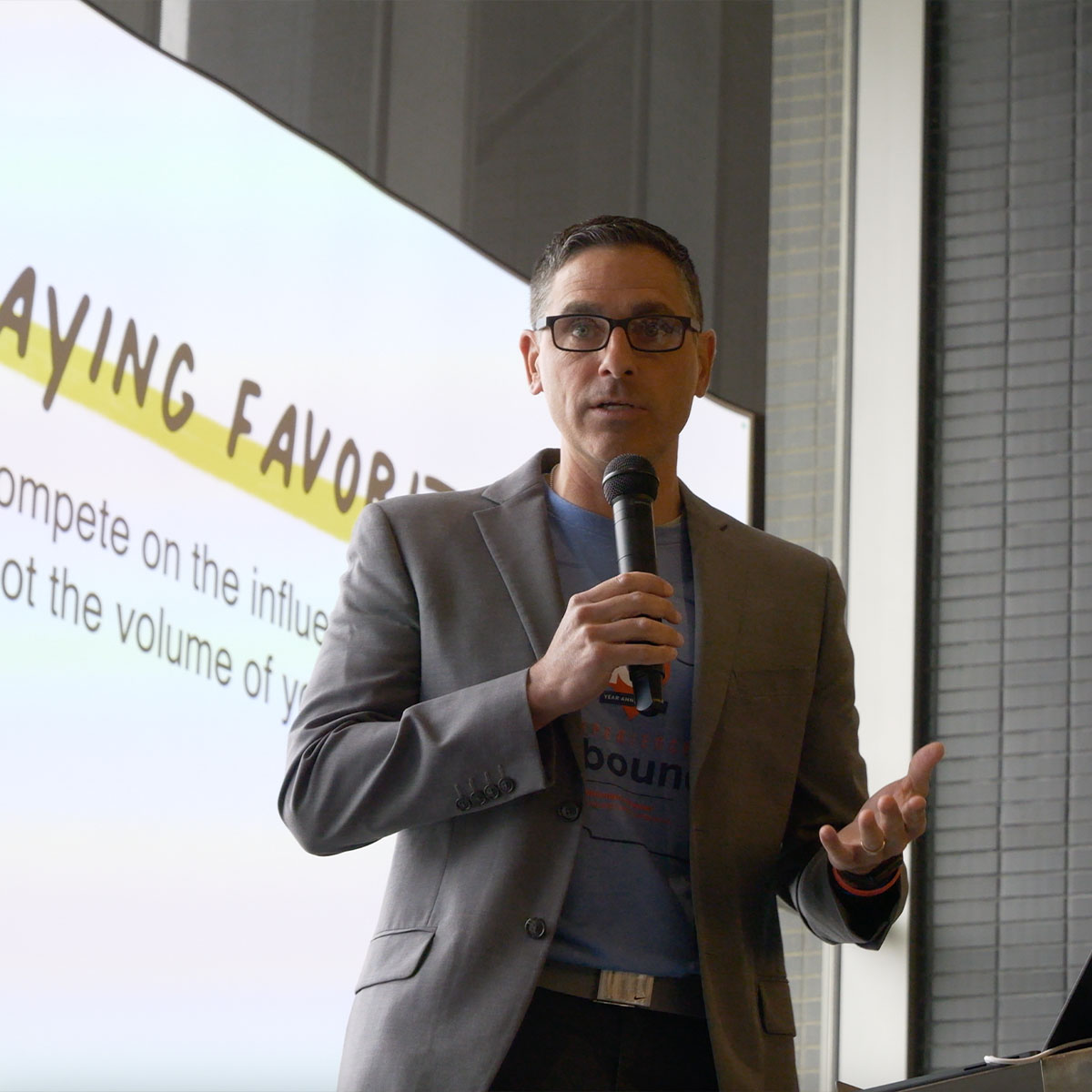 Jeff Coon Speaking on stage