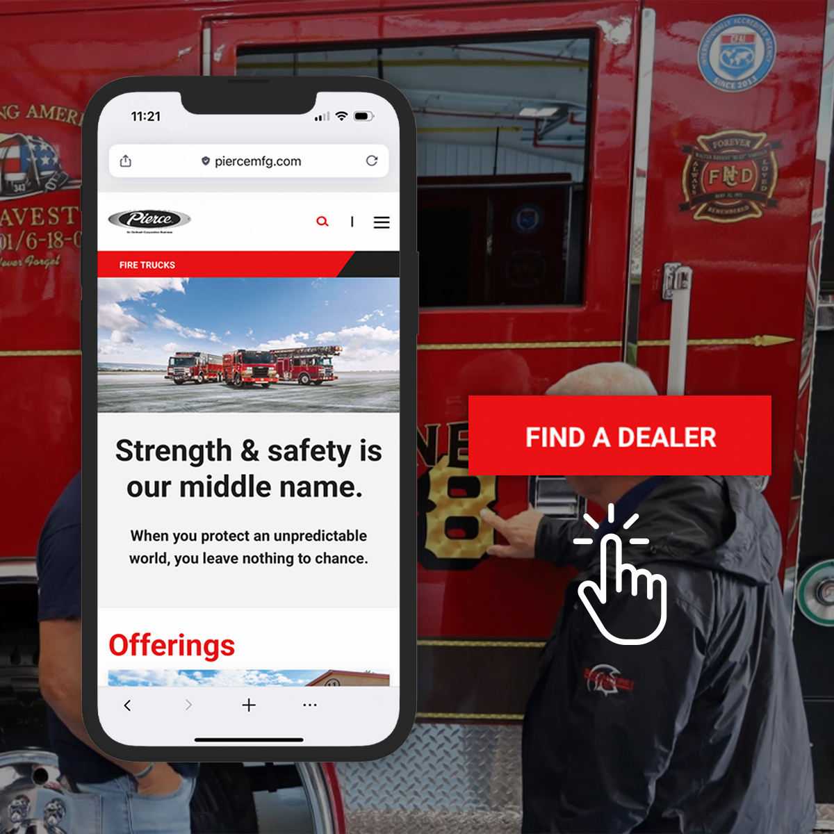 clicking a call to action